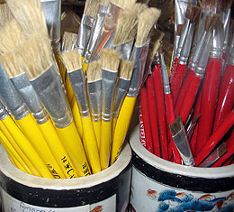Tintas e Pincéis